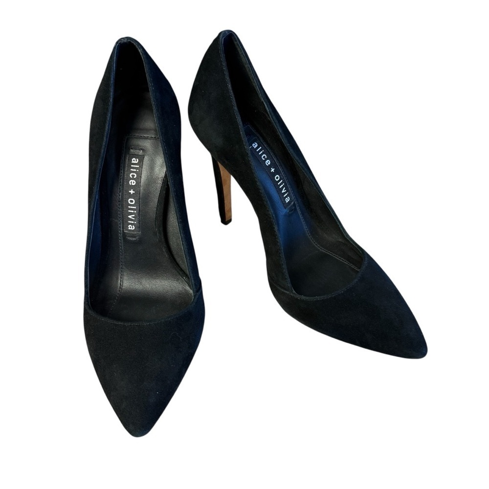 Alice + Olivia Classic Black Dina Heels